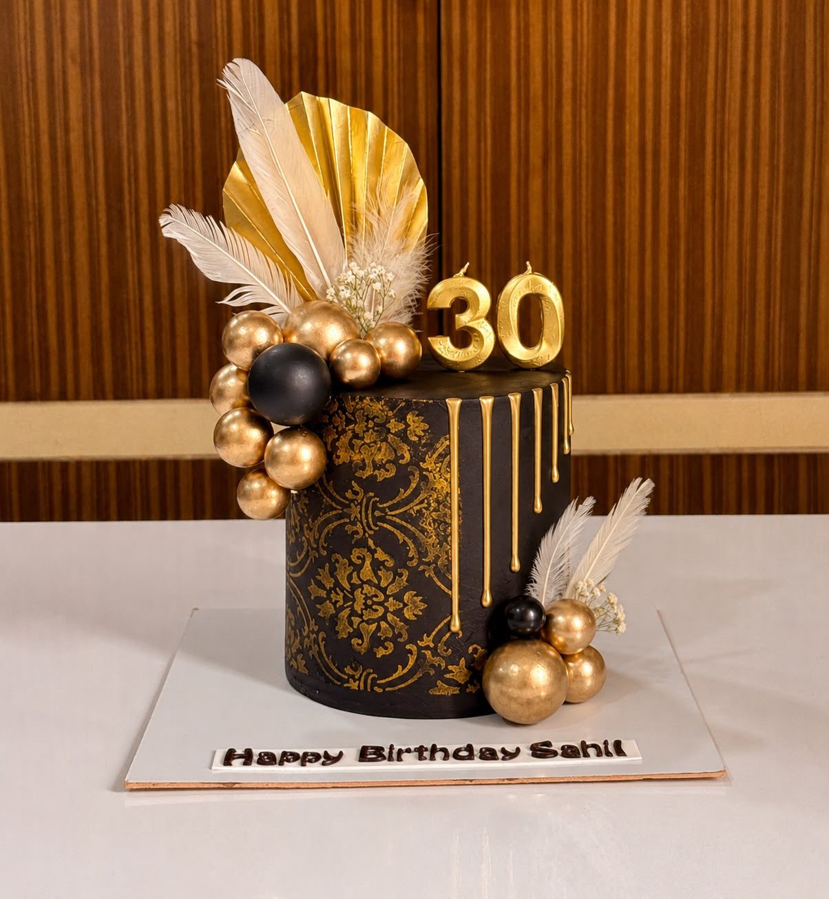 Three tier teddy bear celebration cake